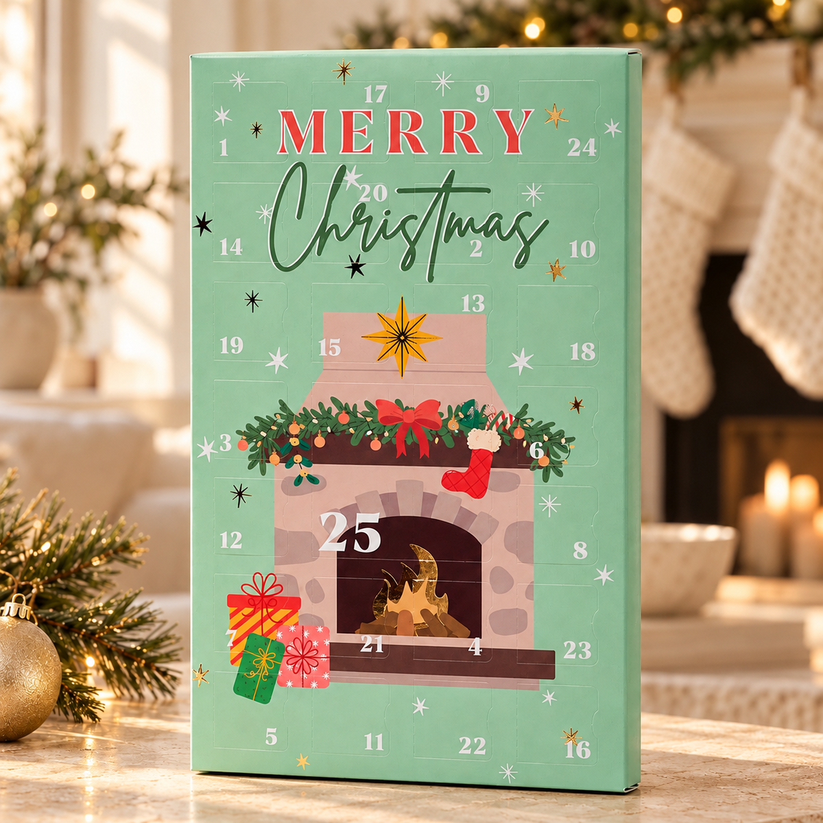 PRE-ORDER Christmas Advent Calendar With Natural Soy Wax Melts
