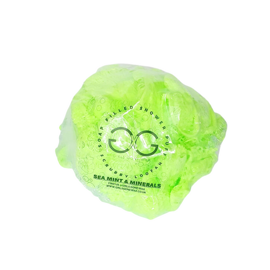 'Sea Mint & Minerals' Shower Puff