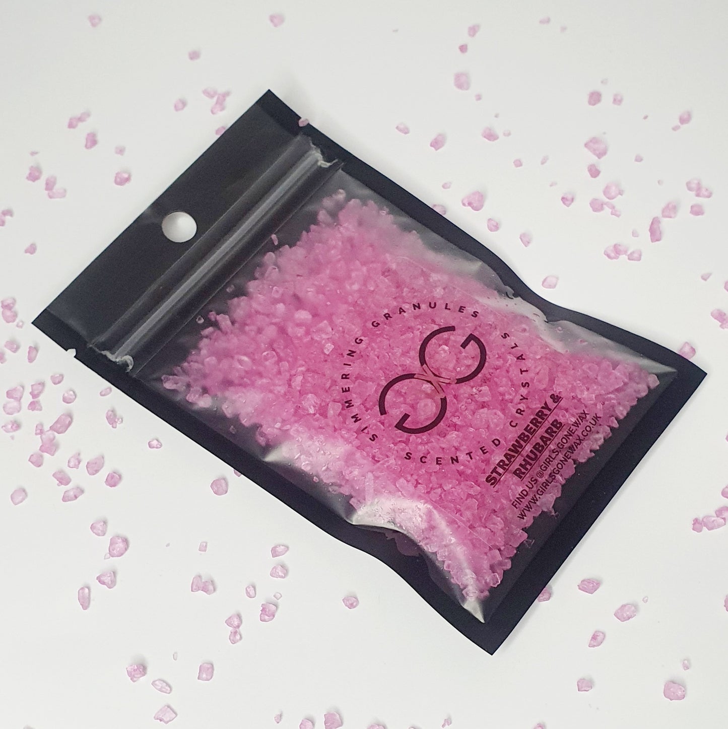 'Strawberry & Rhubarb' Scented Crystals