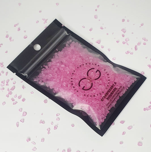 'Strawberry & Rhubarb' Scented Crystals