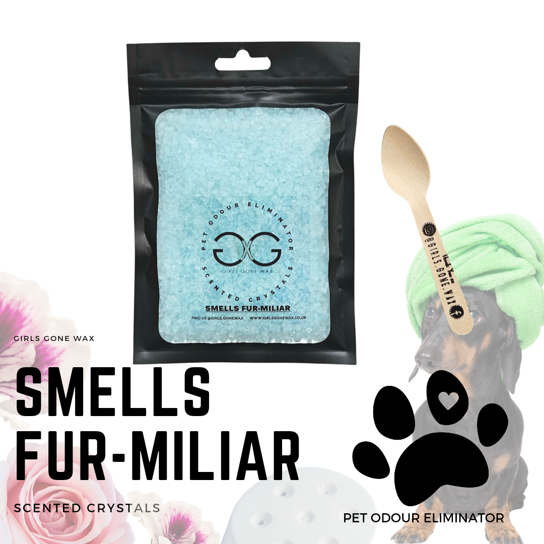 'Smells Fur-Miliar' Pet Odour Eliminator Scented Crystals