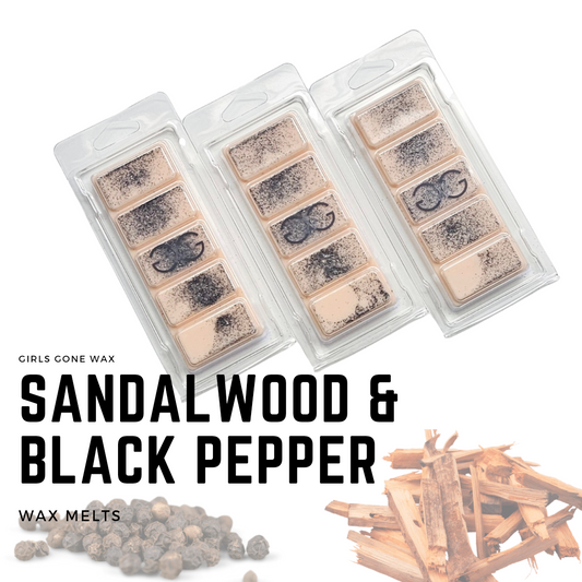 'Sandalwood & Black Pepper' Wax Melts
