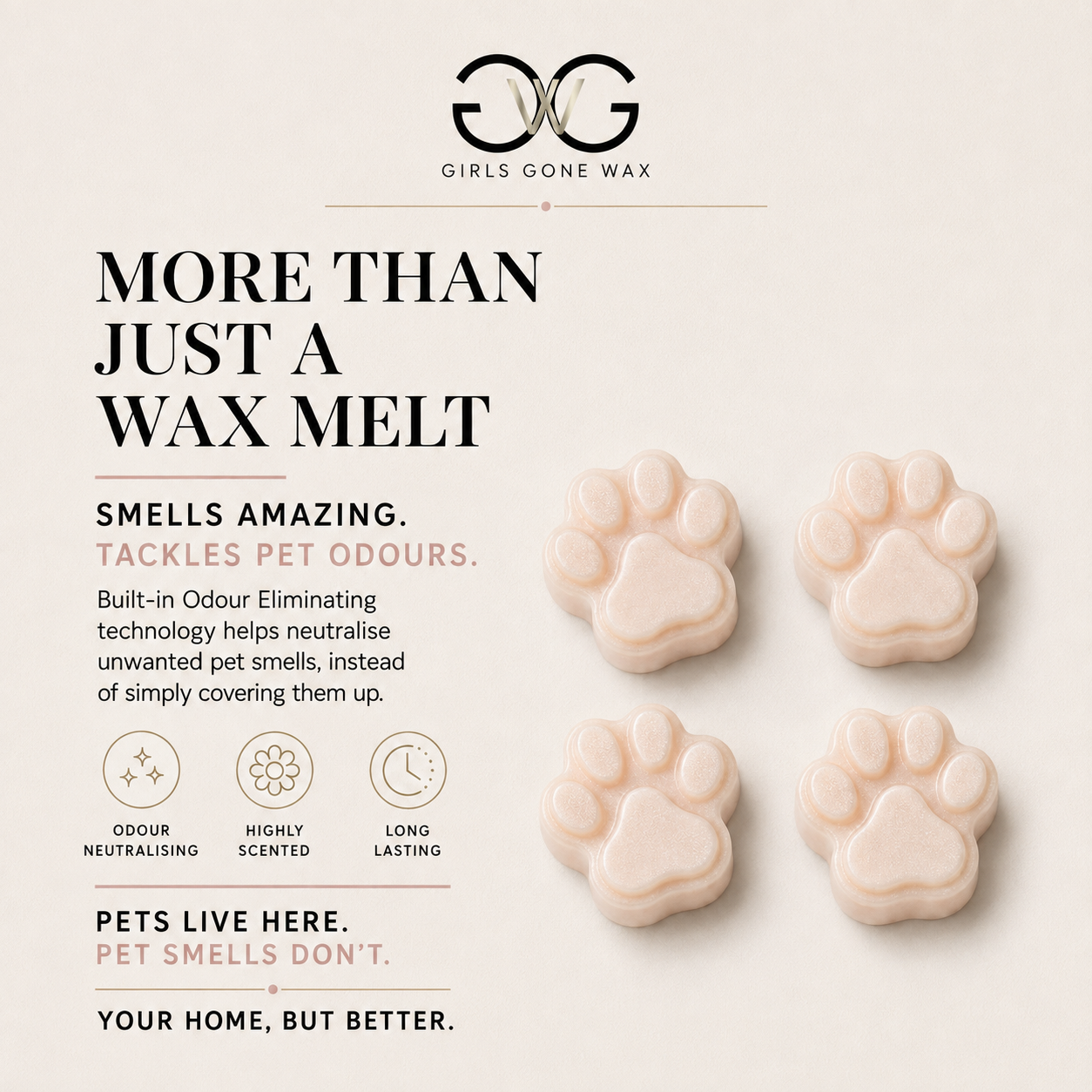 'Smells Pawsh ' Pet Odour Eliminator Wax Melts