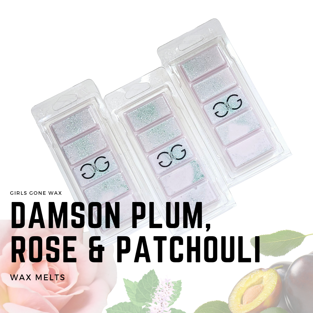 'Damson Plum, Rose & Patchouli' Wax Melts