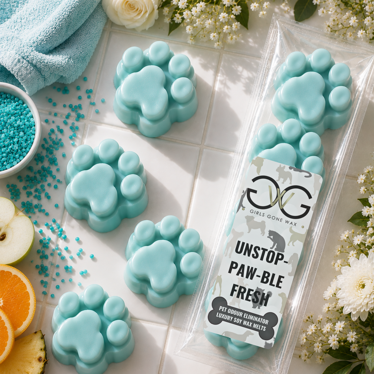 'Unstop-Paw-Ble Fresh' Pet Odour Eliminator Wax Melts