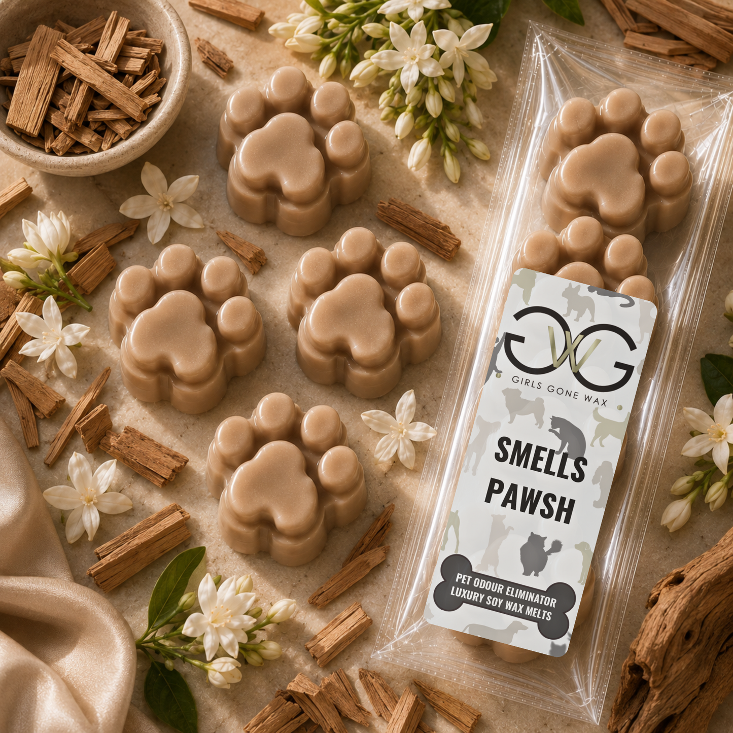 'Smells Pawsh ' Pet Odour Eliminator Wax Melts