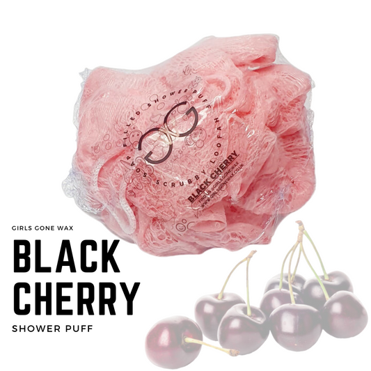 'Black Cherry' Shower Puff
