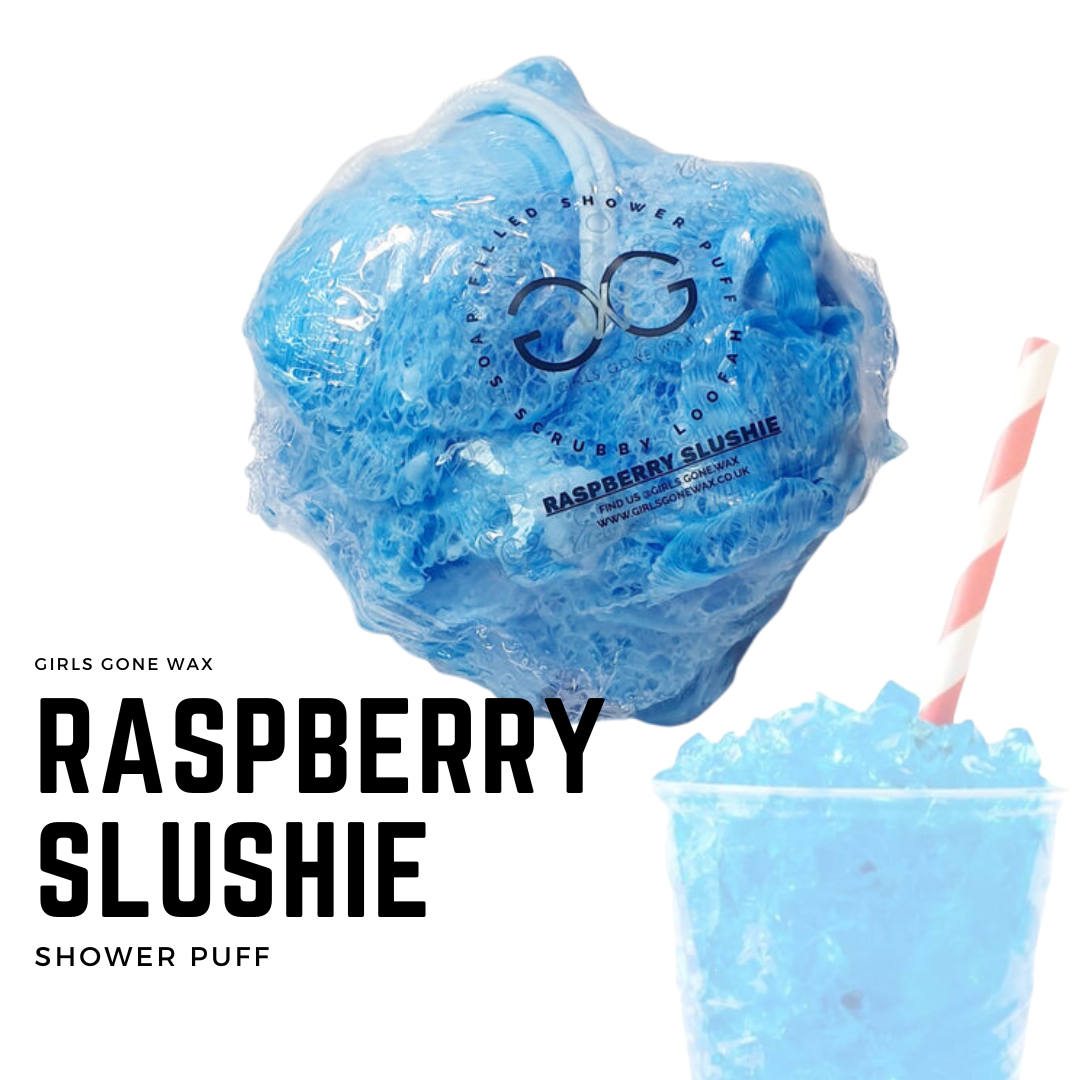 'Raspberry Slushie' Shower Puff