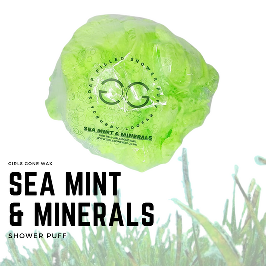 'Sea Mint & Minerals' Shower Puff