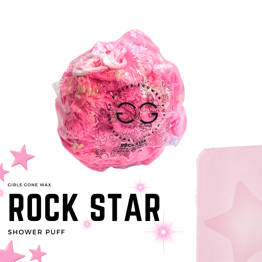 'Rock Star' Shower Puff