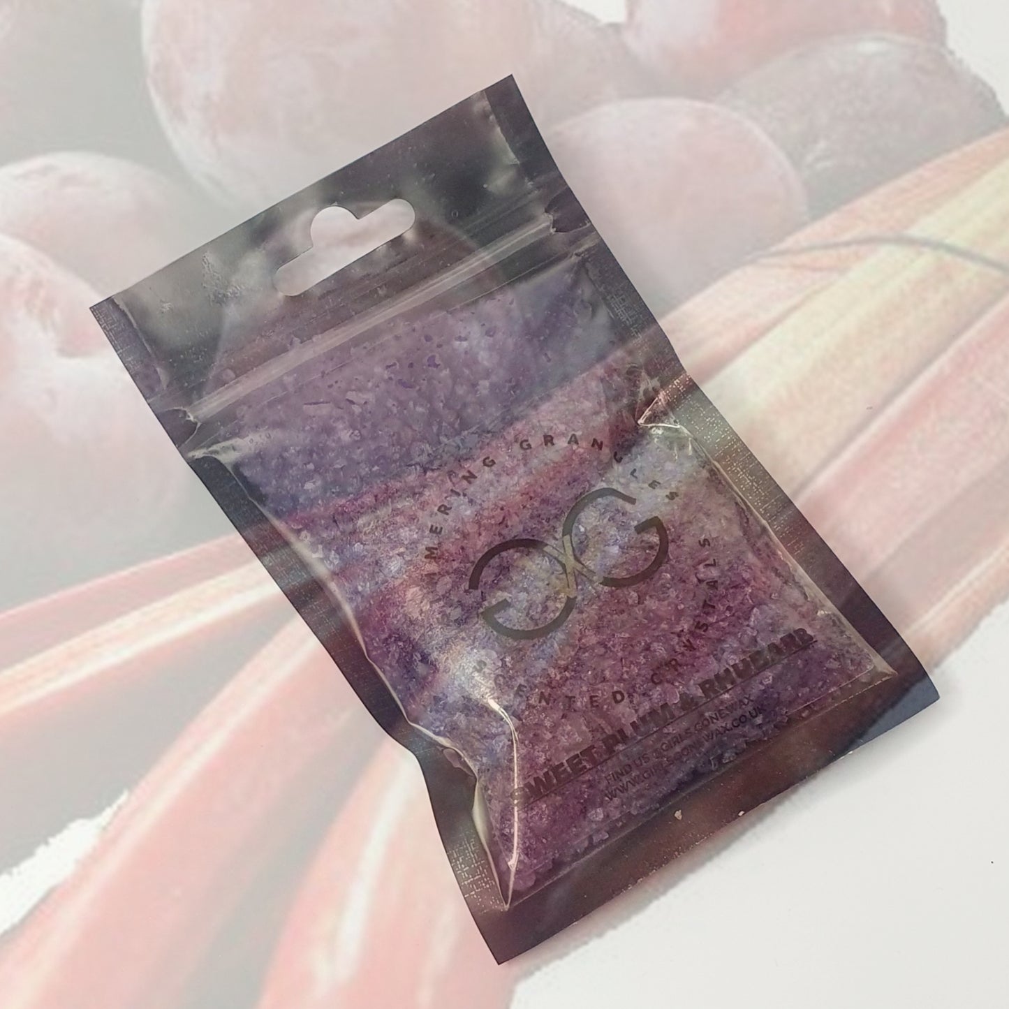'Sweet Plum & Rhubarb' Scented Crystals